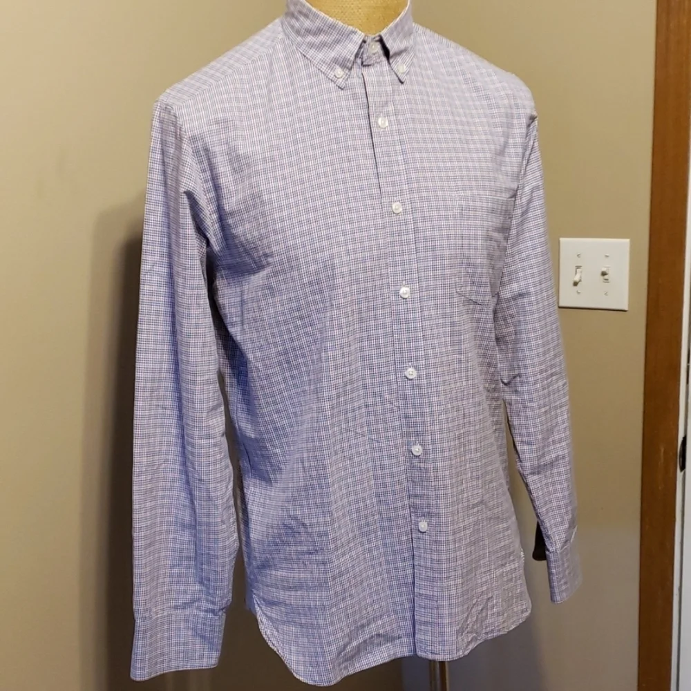 J crew long sleeve cotton 2 ply button down shirt